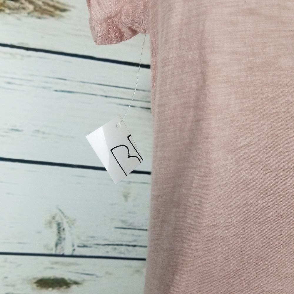 BP T-Shirt Pink XL  Short Sleeve Twist Front - Picture 5 of 6